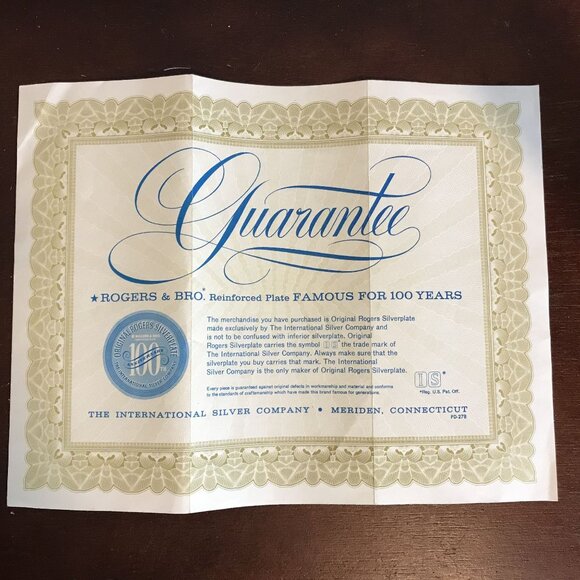 VTG Service for 8 Silver Plate Flatware Rogers Bros 48 Pieces In Original Box - Picture 5 of 13